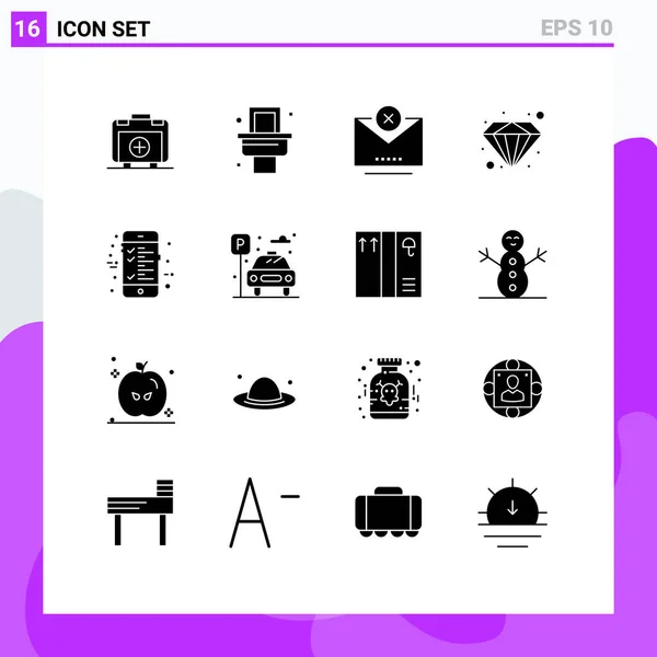 User Interface Pack of 16 Basic Solid Glyphs of city, calculation, cancel, bill, premium Editable Vector Design Elements — Stock Illustration User Interface Pack Basic Solid Glyphs City Calculation Cancel Bill Royalty Free Stock Illustrations