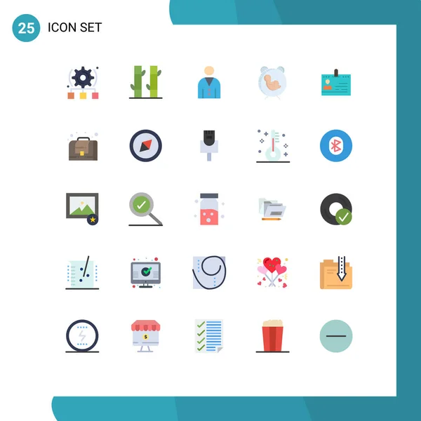 Set Modern Icons Sysymbols Signs Child Baby Avatar Time User — Archivo Imágenes Vectoriales