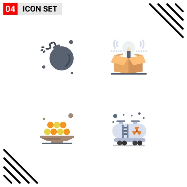 Pack Modern Flat Icons Signs Symbols Web Print Media Como — Vetor de Stock