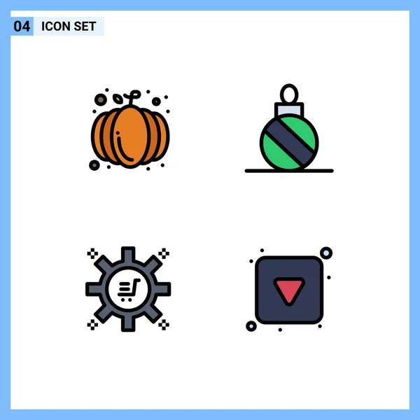 Conjunto Iconos Creativos Universales Simplemente Vector Ilustraciones Para Aplicaciones Web — Vector de stock