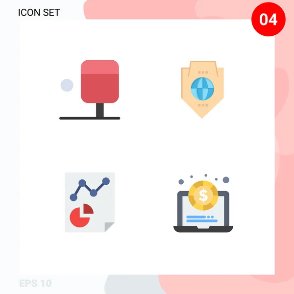 User Interface Flat Icon Pack Van Moderne Tekens Symbolen Van — Stockvector