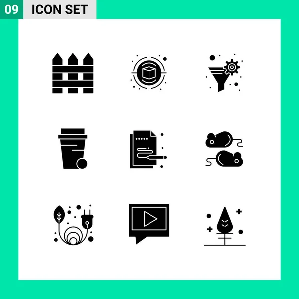 Conjunto Iconos Creativos Universales Simplemente Vector Ilustraciones Para Aplicaciones Web — Vector de stock