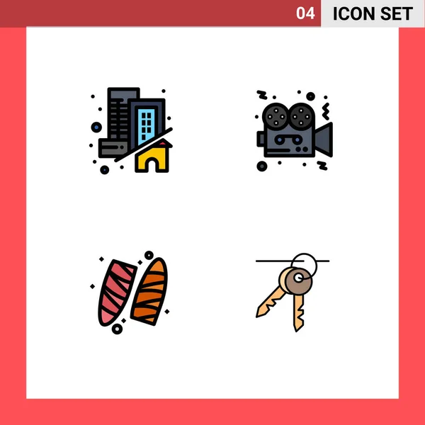 Conjunto Iconos Creativos Universales Simplemente Vector Ilustraciones Para Aplicaciones Web — Vector de stock