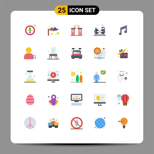 Stock Vector Icon Pack Sinais Linha Símbolos Para App Ginásio — Vetor de Stock