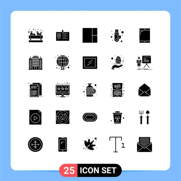 Set Von Modernen Symbolen Symbole Zeichen Für Handy Token Ausweis — Stockvektor