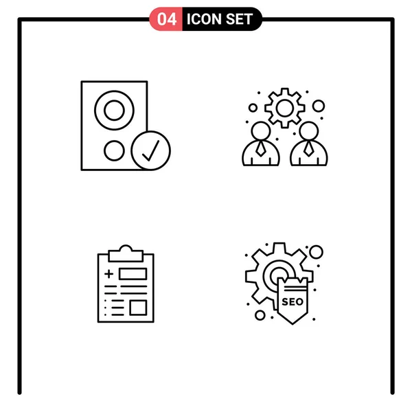 Creative Icons Современные Знаки Символы Компьютеров Отчет Программное Обеспечение Управление — стоковый вектор