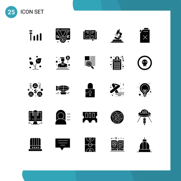 Conjunto Icones Modernos Símbolos Sinais Para Folha Combustível Educação Gasolina — Vetor de Stock