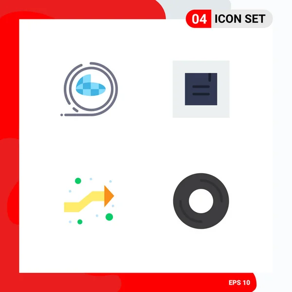 Benutzeroberfläche Flaches Icon Pack Moderner Zeichen Und Symbole Der Erde — Stockvektor