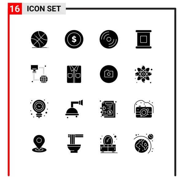 Set Van Moderne Pictogrammen Symbolen Tekenen Voor Technologie Conserven Apparaten — Stockvector