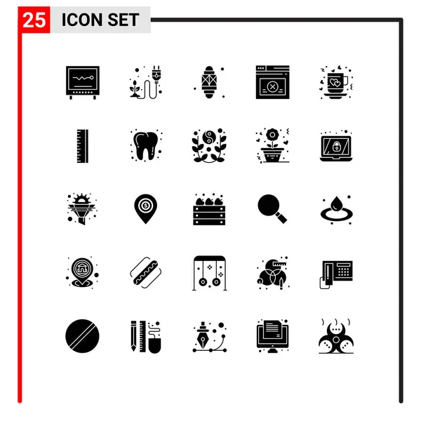 Conjunto Icones Modernos Símbolos Sinais Para Web Página Erva Festival — Vetor de Stock
