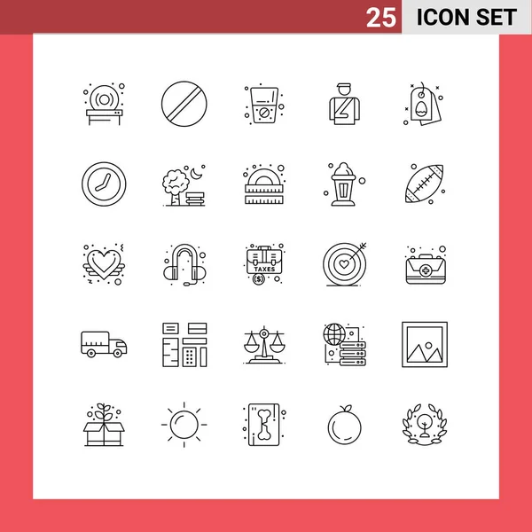 一组25行的符号和符号 用于东方 酒店编辑向量设计元素 — 图库矢量图片