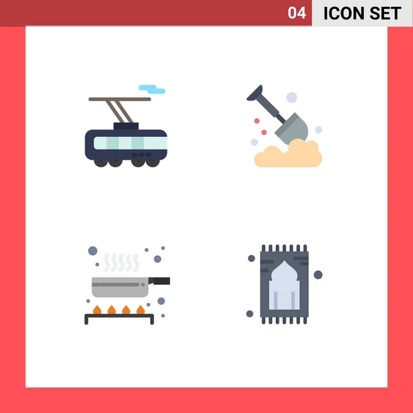 Símbolo Universal Flat Icon Signos Inteligente Alimento Transporte Agricultura Cocina — Vector de stock