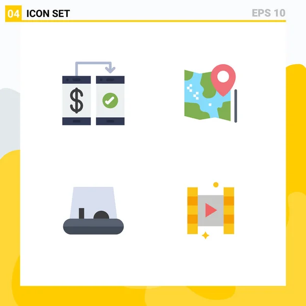 Universal Icon Symbols Group Modern Flat Icons Banking Destination Payment — Stockový vektor