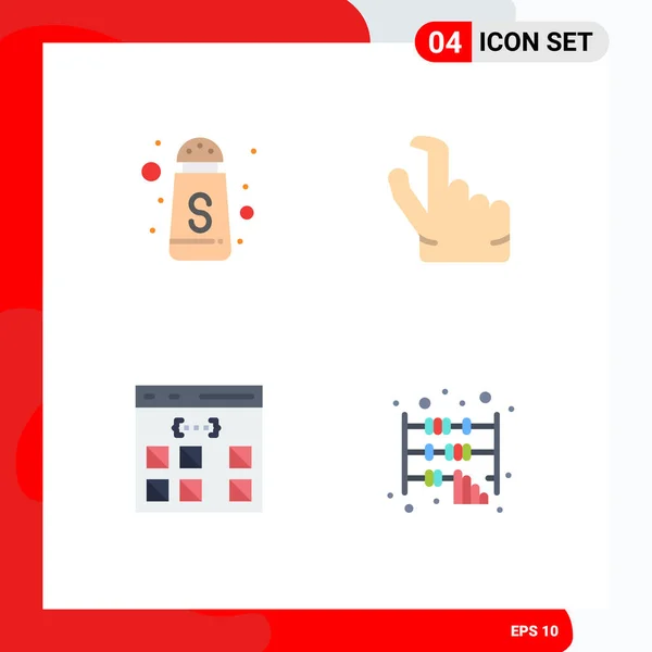 Creative Icons Modern Signs Symbols Serve Development Out App Abacus — Stock Vector