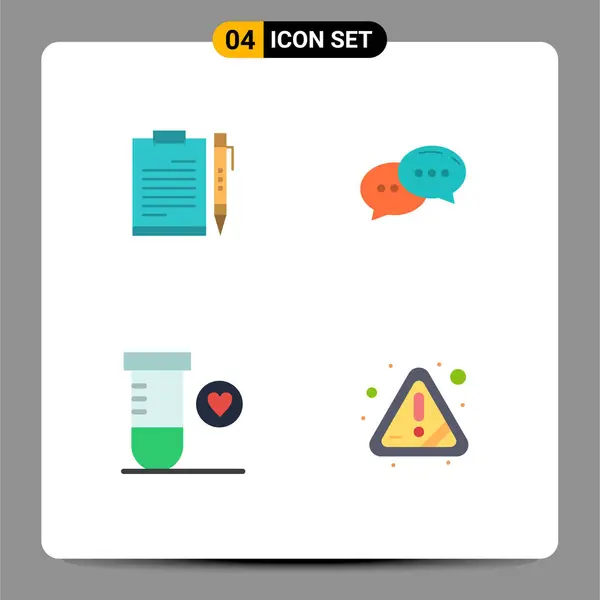 Set Von Vektor Flat Icons Raster Für Dokument Konversation Datei — Stockvektor