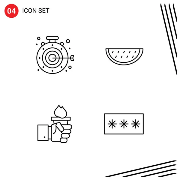 창조적 스톱워치 리더십 Editable Vector Design Elements — 스톡 벡터