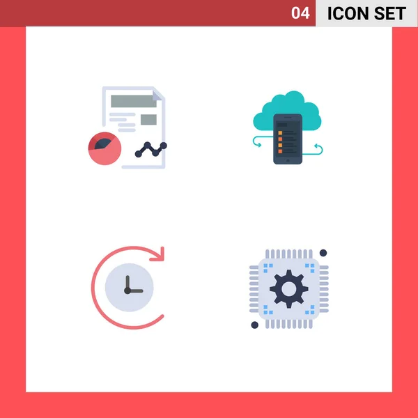 Universal Flat Icon Firma Símbolos Informe Información Análisis Negocio Seguridad — Archivo Imágenes Vectoriales