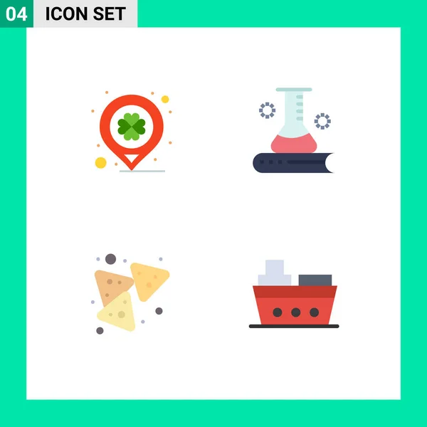 Thematic Vector Flat Icons Editable Sysymbols Day Chips Marker Science — Vector de stock