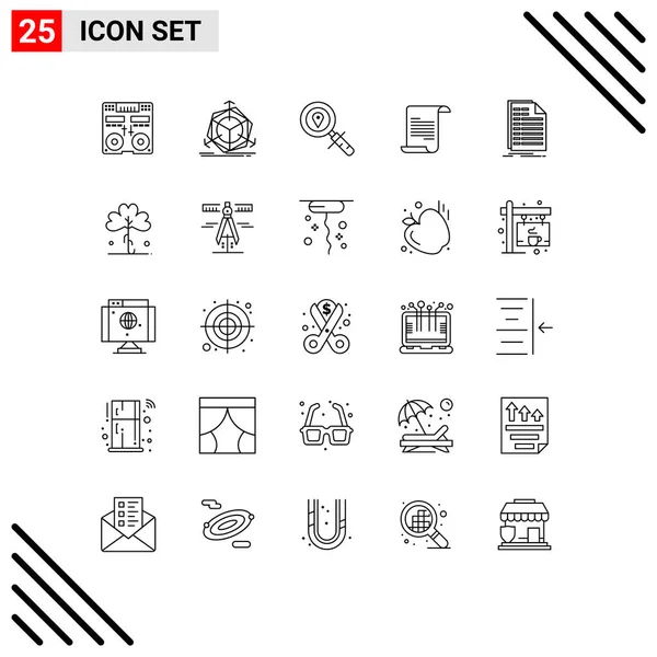 Vector Lines Editable Symbols Exceight Greece Object Text Navisible Editable — 스톡 벡터