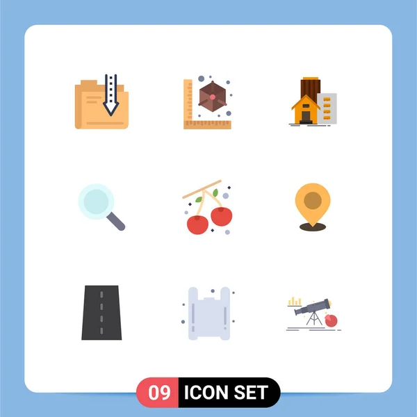 Universal Icon Symbols Group Modern Flat Colors Search Look Printers — 스톡 벡터