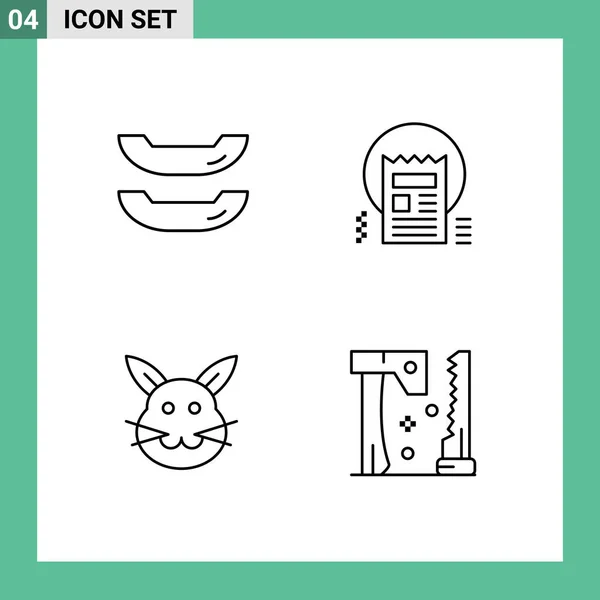 유니버설 Easter 블로그 Editable Vector Design Elements — 스톡 벡터