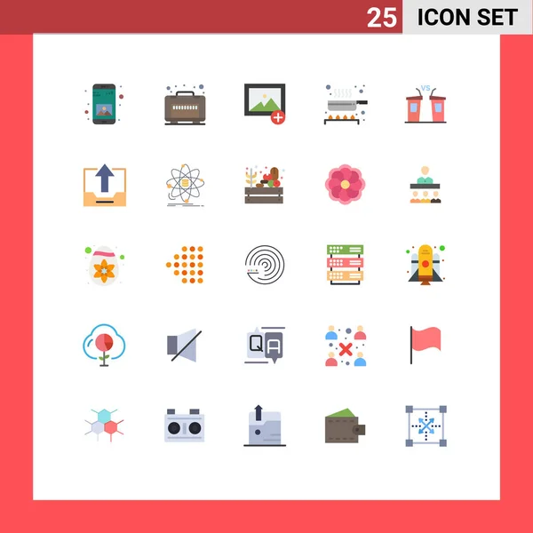 Stock Vector Icon Pack Mit Zeilenzeichen Und Symbolen Für Politiker — Stockvektor