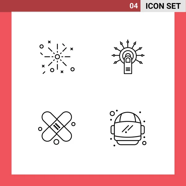 Universal Icon Symbols Group Modern Filledline Flat Colors Fire Medical — 스톡 벡터