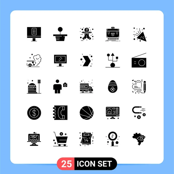 Vector Icon Pack Line Signs Symbols Air Firework Halloween Scary — 스톡 벡터