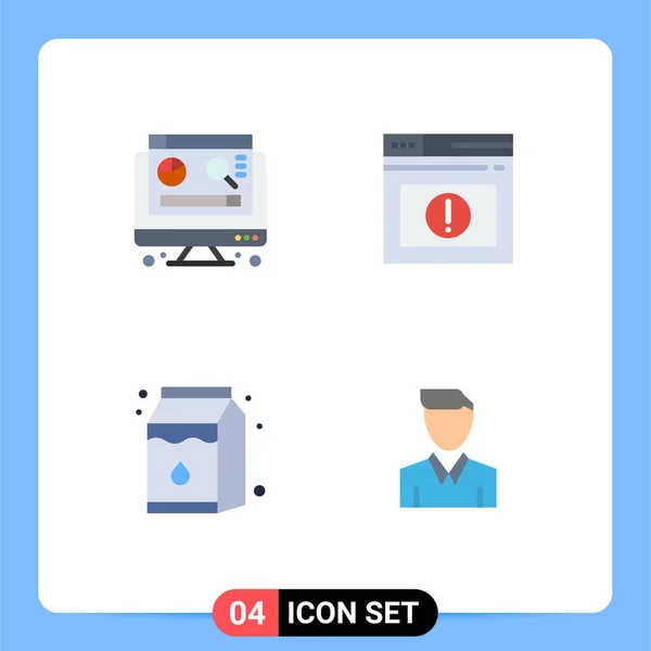 Universal Icon Symbols Group Modern Flat Icons Computer Pak Page — Vetor de Stock
