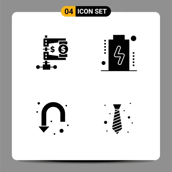 Set Modern Icons Sysymbols Signs Business Arrow Market Charge Turn — Vector de stock