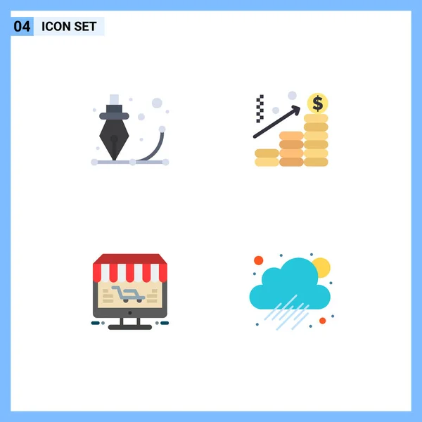 Flat Icon Concept Pour Les Sites Web Mobile Applications Créatif — Image vectorielle