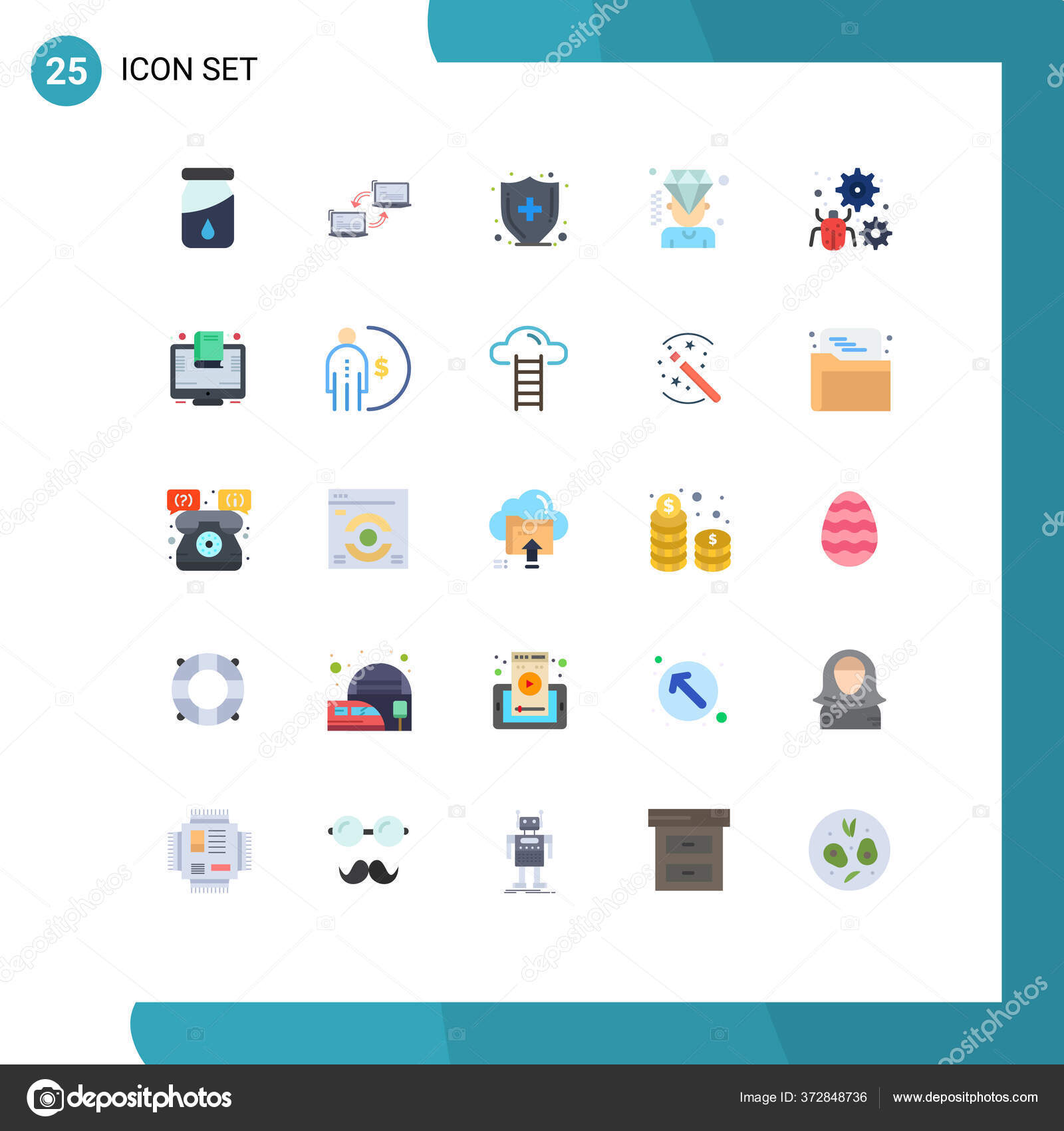 Download Bug Configure Health Insurance Member Man Editable Vector ...