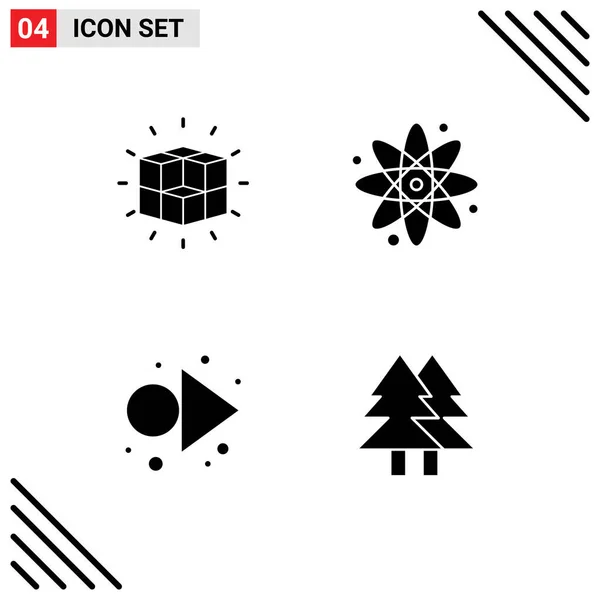 Set Modern Icons Sysymbols Signs Box Arrow Solution Back School — Vector de stock