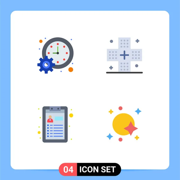 아이콘 스케줄 Editable Vector Design Elements — 스톡 벡터