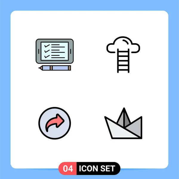 Creative Icons Modern Signs Sysymbols Phone Arrow Shopping User Editable — Vector de stock