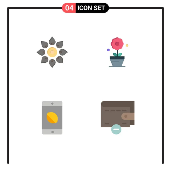 Stock Vector Icon Pack Mit Zeilenzeichen Und Symbolen Für Feiern — Stockvektor