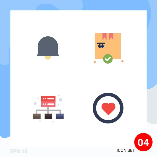 Κινητό Interface Flat Icon Σύνολο Εικονογράμματα Της Καμπάνας Διεπαφή Ψώνια — Διανυσματικό Αρχείο