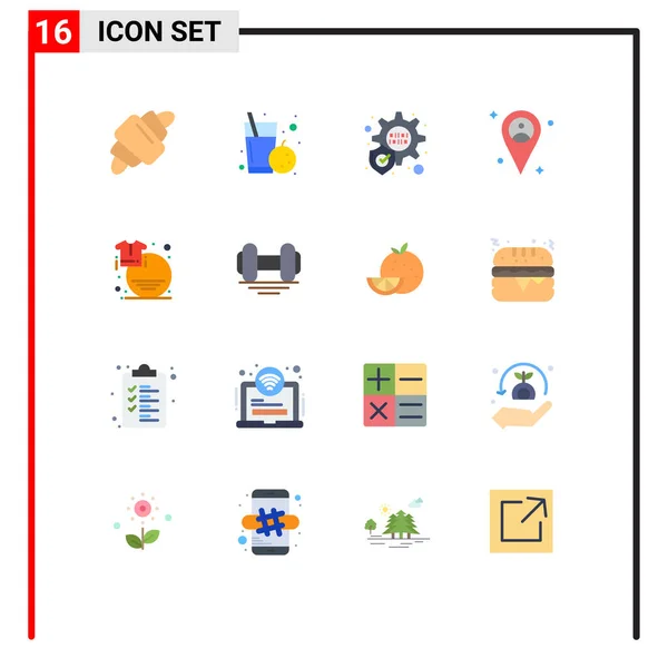Set Modern Icons Symbols Signs Dumbbell Sale Protection Fashion Clothes — 스톡 벡터