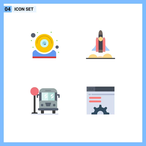 Grupo Universal Símbolos Icono Iconos Peso Moderno Vida Cámara Web — Vector de stock