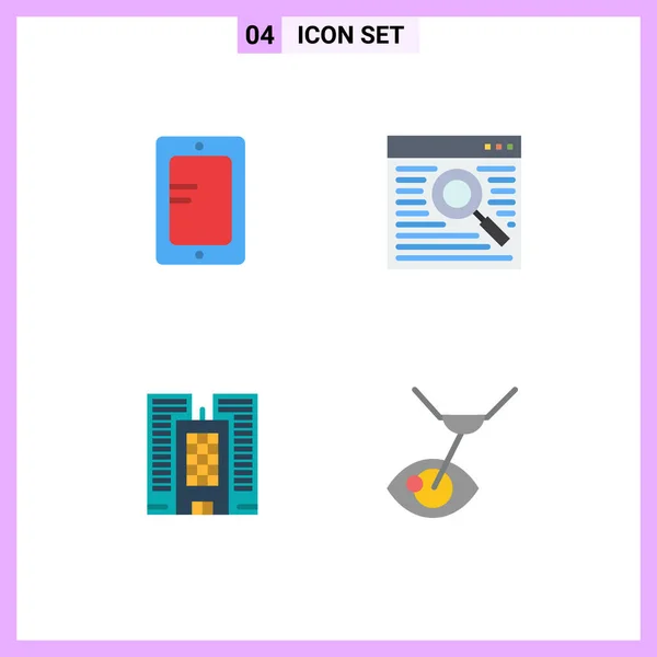 Πακέτο Modern Flat Icons Πινακίδες Και Σύμβολα Για Web Print — Διανυσματικό Αρχείο