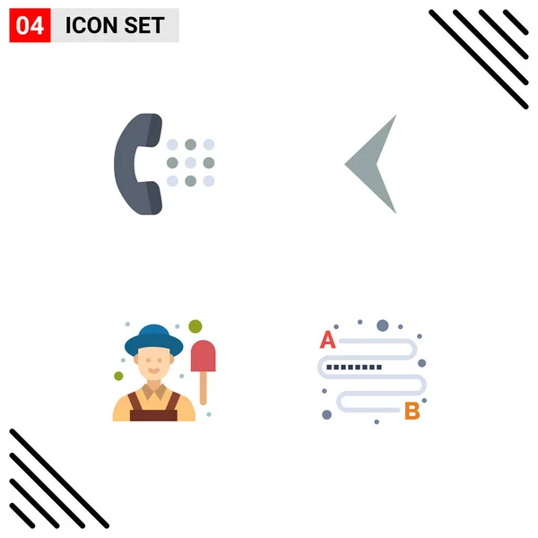 Universal Icon Symbols Group Modern Flat Icons Apps Garden Phone — Stock Vector