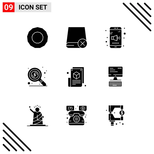 Creative Icons Modern Signs Sysymbols Web Blogging Blogger Mobile Blog — Archivo Imágenes Vectoriales