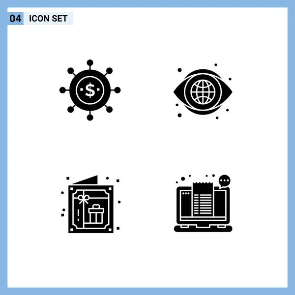Creative Icons Modern Signs Sysymbols Business Celebration Modern Look Party — Vector de stock