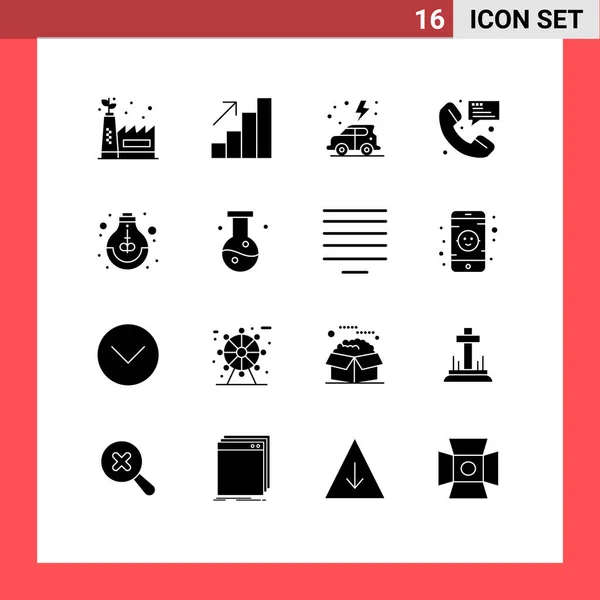 Universal Icon Symbols Group Modern Solid Glyphs Idea Oktatás Zöld — Stock Vector