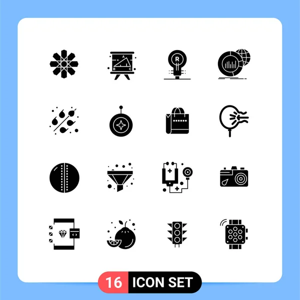 Creative Icons Modern Signs Symbols World Chart University Big Idea — Stock Vector
