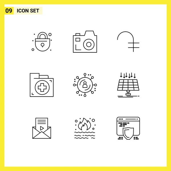 Thematic Vector Outlines Editable Symbols Marketing Network Affiliate Marketing Coin — Stock Vector