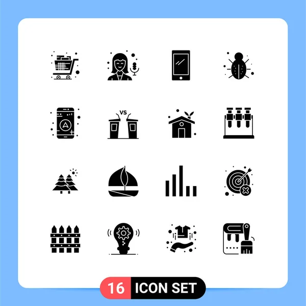 Stock Vector Icon Pack Líneas Símbolos Para Seguridad Red Teléfono — Vector de stock