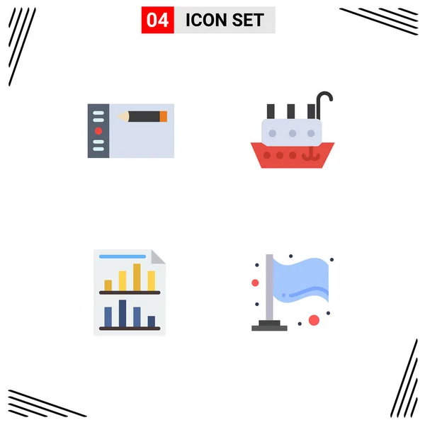 Universal Icon Symbols Group Modern Flat Icons Design Data Tablet —  Vetores de Stock