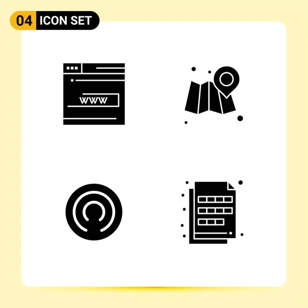 Stock Vector Icon Pack Line Signs Symbols Web Alternative Currency — 스톡 벡터