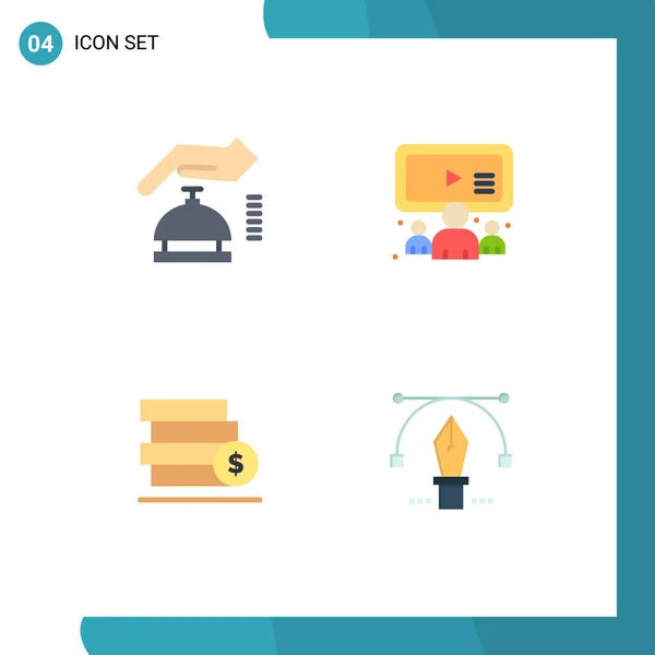 Stock Vector Icon Pack Líneas Símbolos Para Gdpr Stack Security — Vector de stock